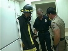 Cops get naughty with a hung fireman